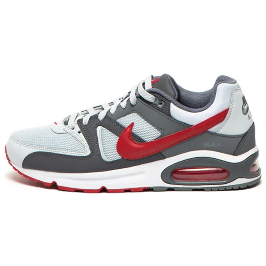 Nike Air Max Command Running Shoes Men Low-top White/Gray/Red