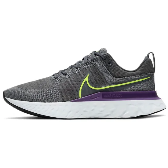 Nike React Infinity Run Flyknit 2 Grey Volt Wild Berry