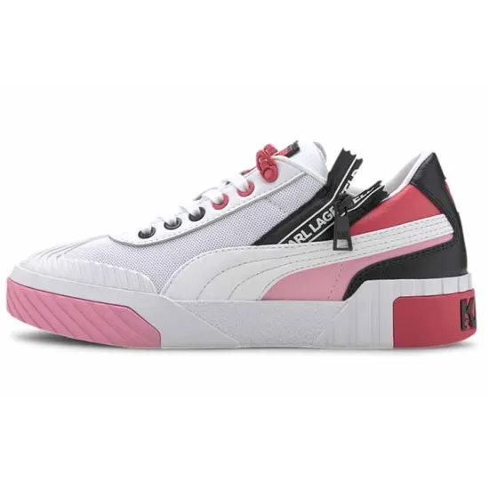 Karl Lagerfeld X Puma Cali Series Skateboarding Shoes Women's Low-top White/powder