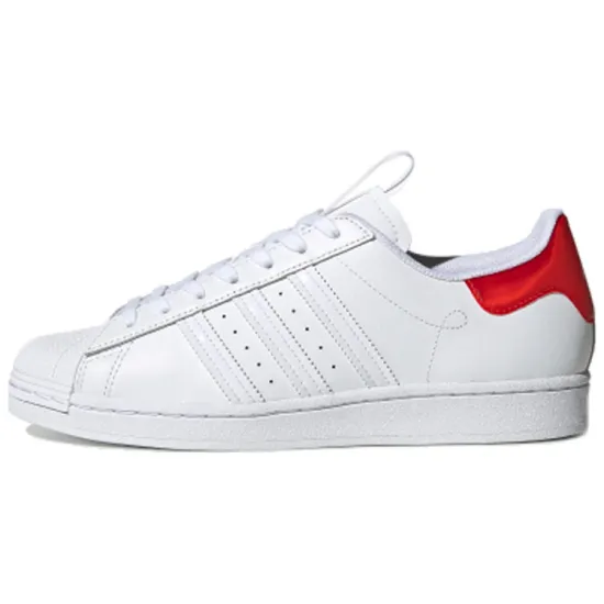 Adidas Originals Superstar Series Skateboarding Shoes Unisex Low-top White/Red