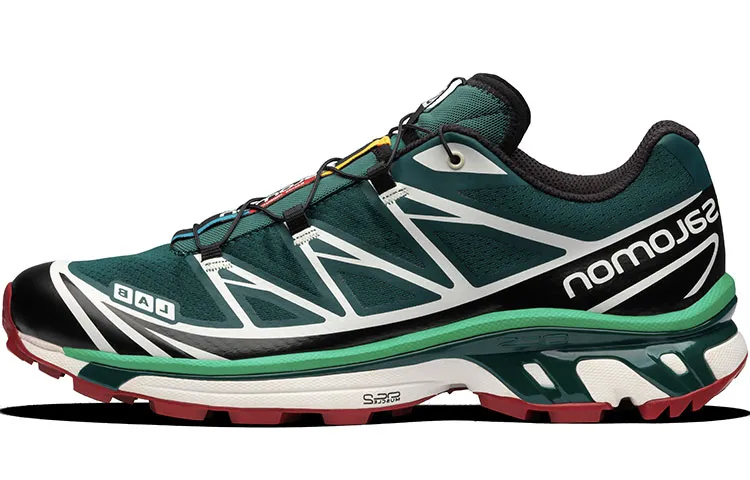 SALOMON XT 6 Cushioning Slip Resistant Abrasion Resistant Breathable Support Low top Running Shoes Unisex Bamboo Green