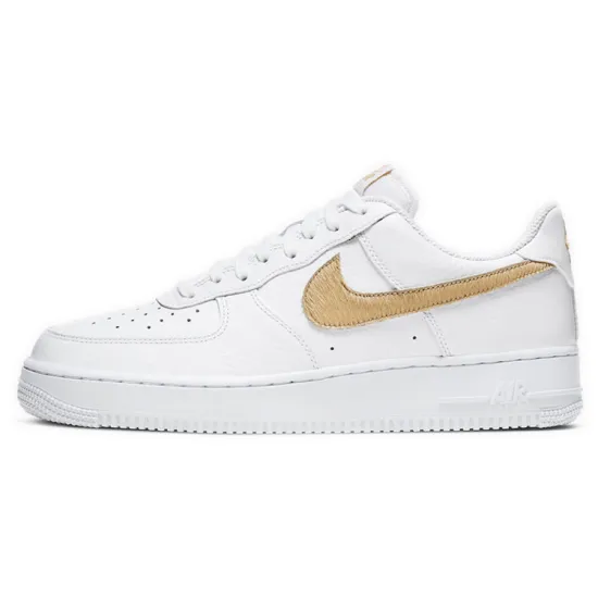 Nike Air Force 1 Low Pony Hair Snakeskin Club Gold
