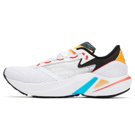 New Balance Running Shoes Men Low-top White/Blue/Yellow