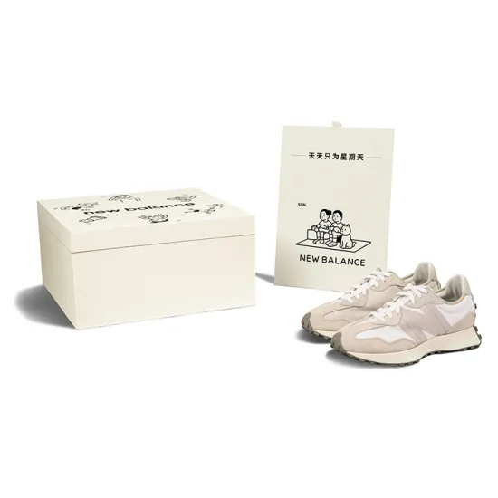 Noritake x New Balance NB 327 Anti Slip Wear Resistant Low Top Marathon Running Shoes Unisex Gray Special Shoe Box