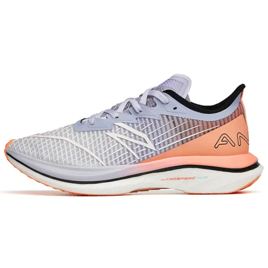 ANTA C202 GT Running Shoes Women's Low-Top Ice Pink Blue/Light Purple Gray/Rock Orange