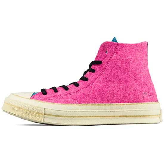 Converse Chuck Taylor All Star 70 Hi JW Anderson Felt Fuchsia Purple Island Green