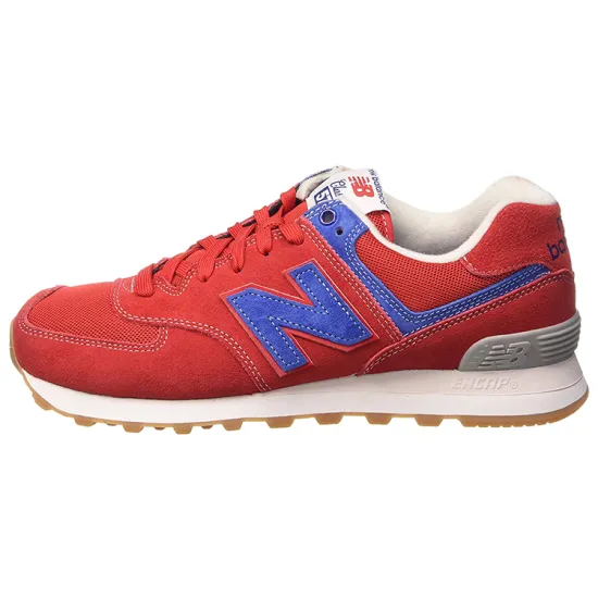 New Balance NB 574 Series Running Shoes Men Low-top Red/Blue