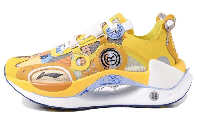 Li Ning Shadow CRC Cushioning Support Lightweight Low top Running Shoes Women's Yellow