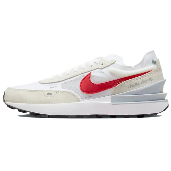 Nike Waffle One White Noble Green Metallic Silver University Red