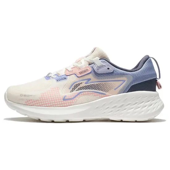 LINING Element Casual Shoes Women's Low-Top Pink Apricot/Mist White