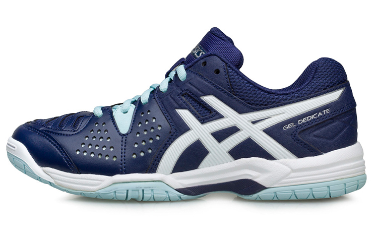 Asics Gel Dedicate 4 Abrasion Resistant Low top Running Shoes Women's Blue