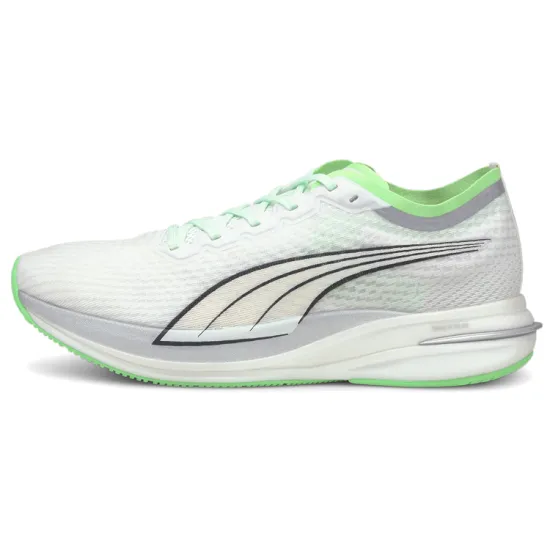 PUMA Deviate NITRO Running Shoes Men Low-top Grey/Green