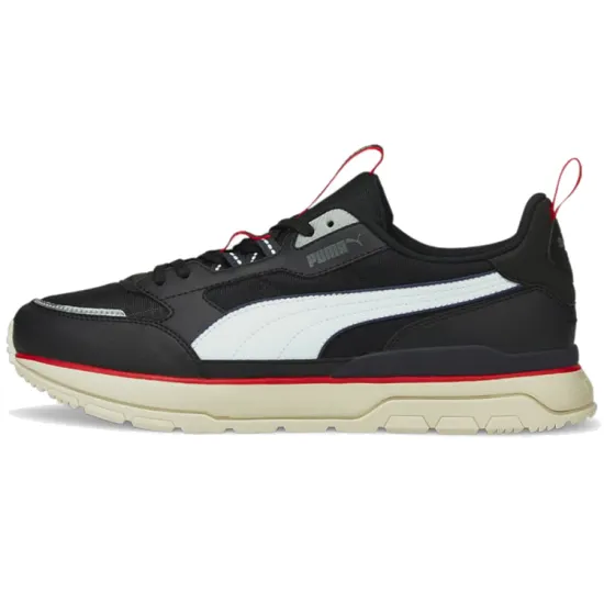 PUMA R78 Running Shoes Unisex Low-top Black/white/red
