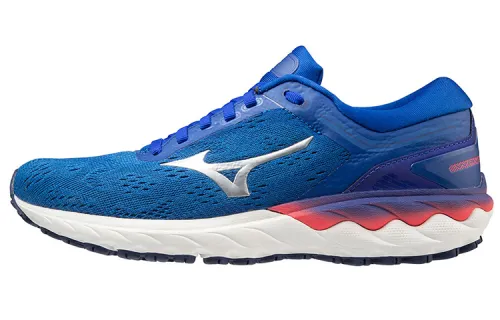 Mizuno Textile, Synthetic Leather Slip Resistant, Abrasion Resistant, Breathable Coverage Low top Running Shoes Women's