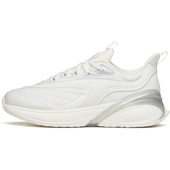 ANTA C37 2.0 Running Shoes Men Low-Top Ivory White/Silver