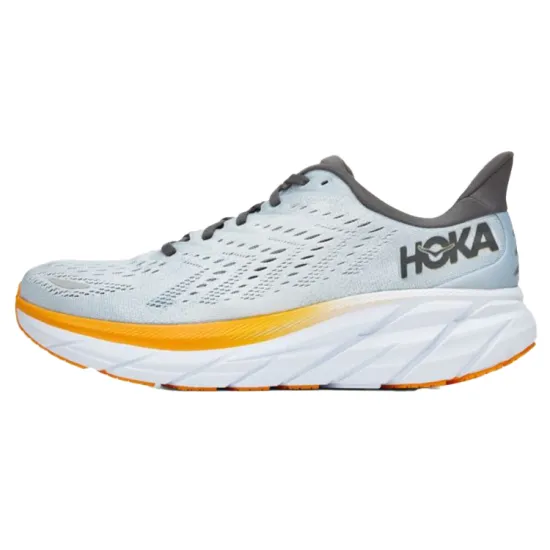 HOKA ONE ONE Clifton 8 Blue Fog Orange