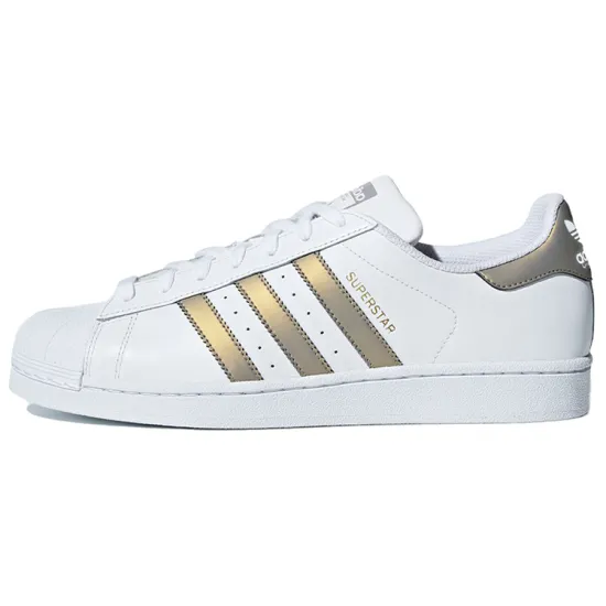 Adidas Originals Superstar White Gold Metallic
