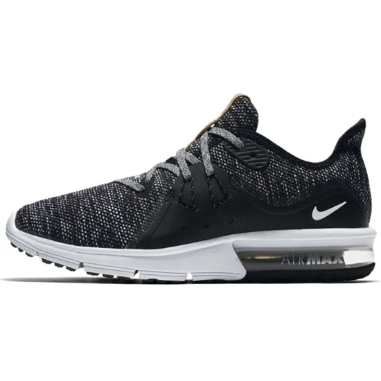 Nike Air Max Sequent Running Shoes Women's Low-top Black/Gray