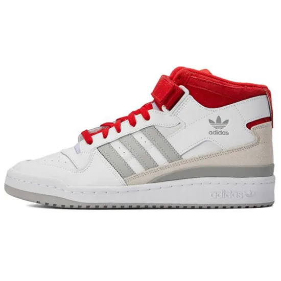 Adidas Forum Mid White Red Grey