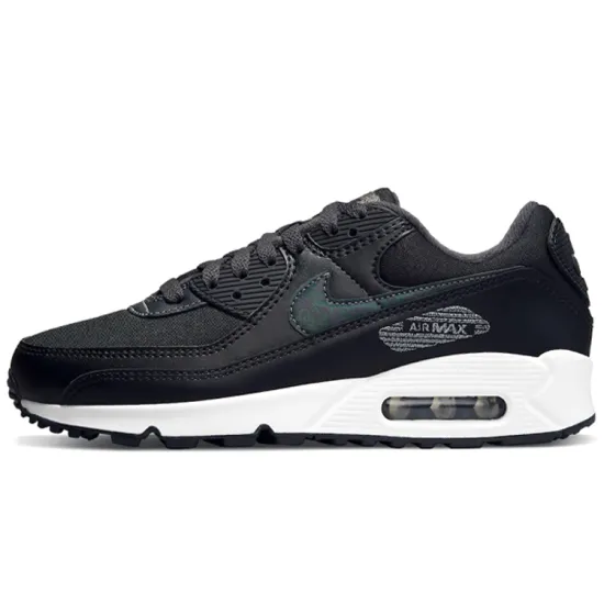Nike Air Max 90 Black Metallic Silver Women's