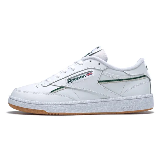 Reebok Club C Skateboarding Shoes Unisex Low-top White/green