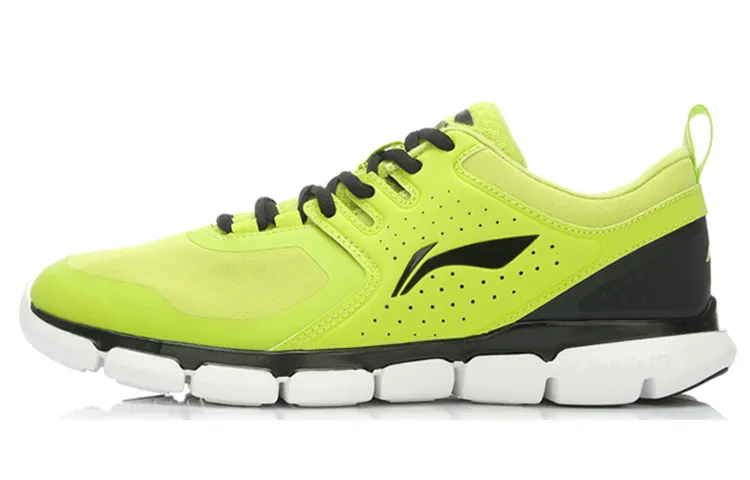 Li Ning Athleisure Slip Resistant Abrasion Resistant Low top Running Shoes Men's Neon Green