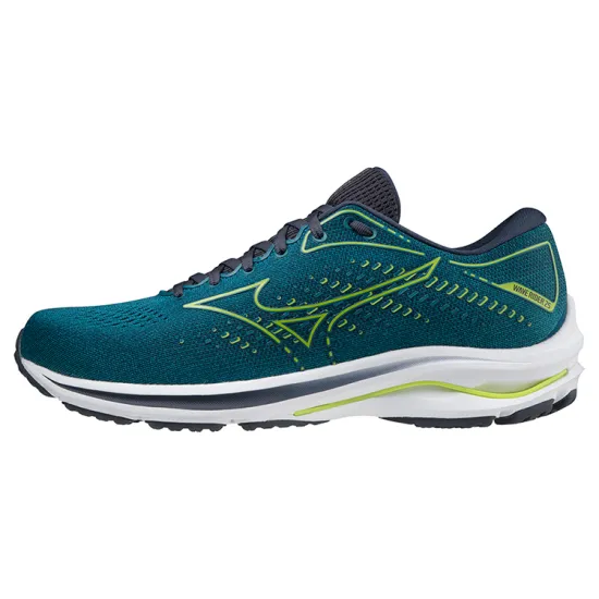 Mizuno Wave Rider 25 Running Shoes Men Low-Top Green/Yellow