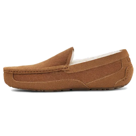 UGG Ascot Lifestyle Shoes Men Low-top Chestnut