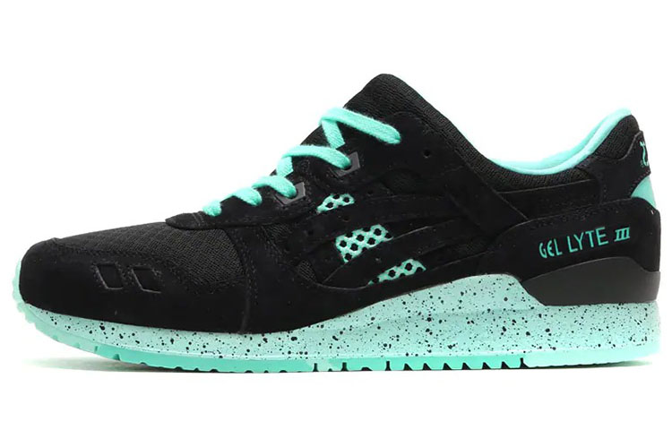 ASICS Gel Lyte 3 Running Shoes Women's Low Top Black/Green