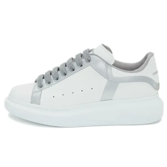 Alexander McQueen Oversized Sneakers 'White Silver' Women's