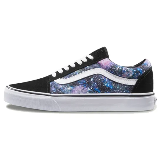 Vans Old Skool Star Print Skate Shoes Multi Color Black