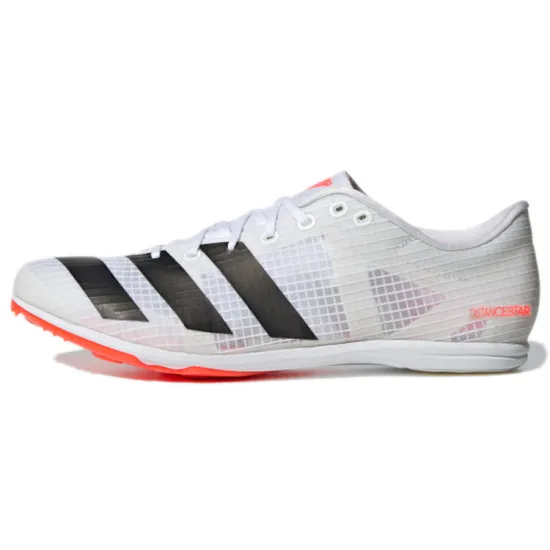 Adidas Distancestar Spikes Running Shoes Unisex Low-top White/Black/Orange