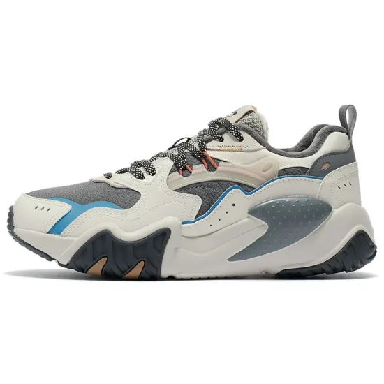 LINING Cat'S Claw Lite Casual Shoes Men Low-Top Iron Cyan Gray/Swan White