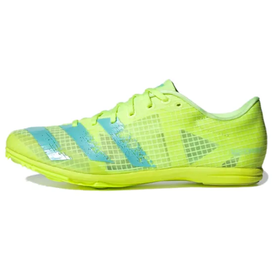 Adidas Distancestar Spikes Running Shoes Women's Low-top Neon Green
