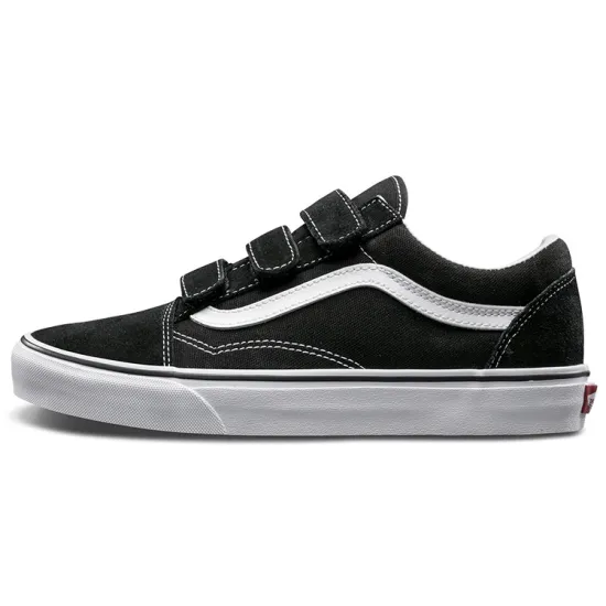 Vans Old Skool Velcro Black White