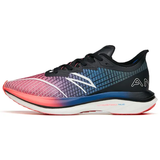 ANTA C202 GT Running Shoes Women's Low-Top Neon Pink/Sky Blue/ANTA Black