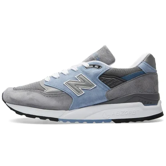 New Balance NB 998 Running Shoes Unisex Low-top Grey/Blue