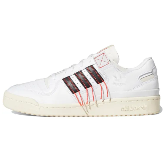 Adidas Originals FORUM Skateboard Shoes Unisex Low-top White/Black