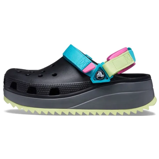 Crocs Classic Hiker Clog 'Black Blue Yellow'