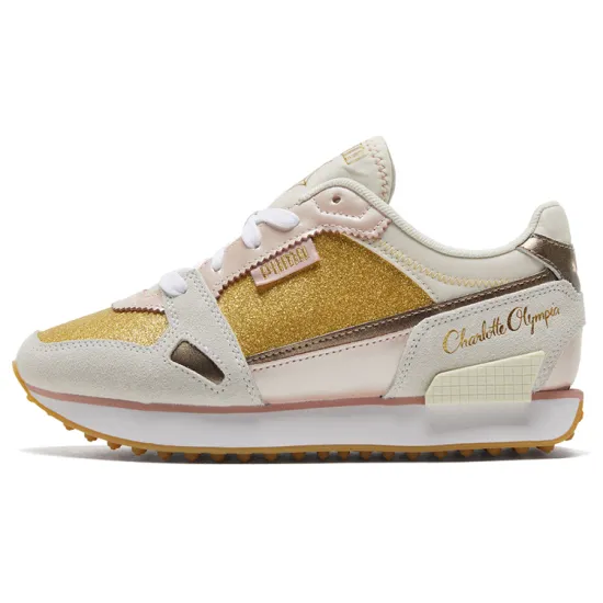 Puma Mile Rider Lifestyle Shoes Women's Low-top Khaki/gold/powder