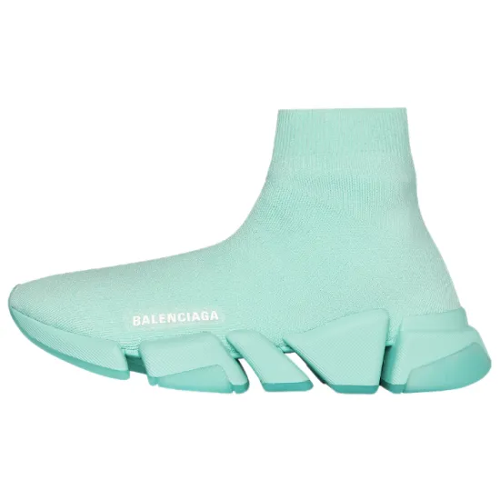 Balenciaga Speed 2.0 Recycled Transparent Sole Green Women's