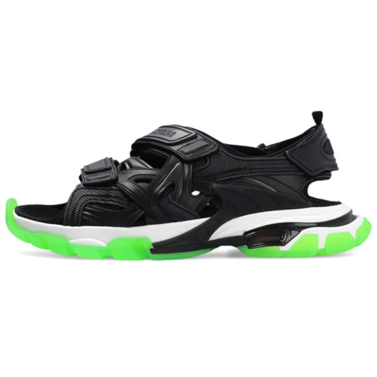 Balenciaga Track Sandal 'Clearsole - Black Fluo Green'