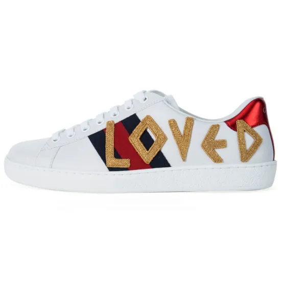 GUCCI Women's Ace Embroidered 'Loved'