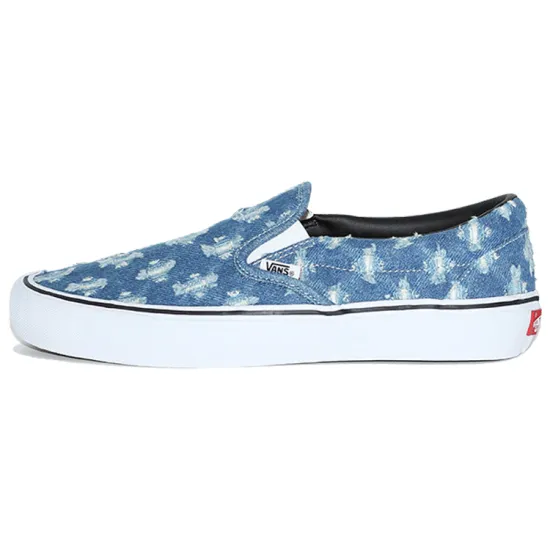 Vans Slip-On Supreme Hole Punch Denim Blue