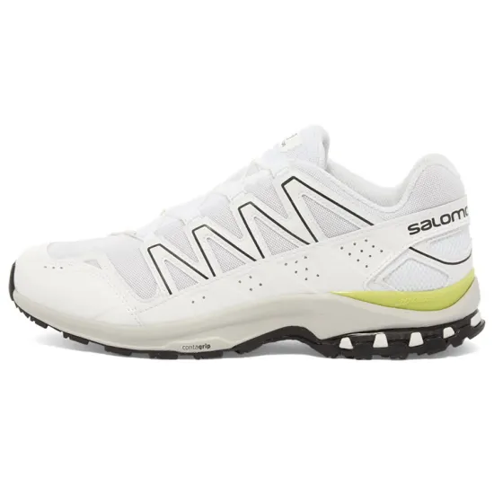 SALOMON Running Shoes Men Low-top White/Green/Black