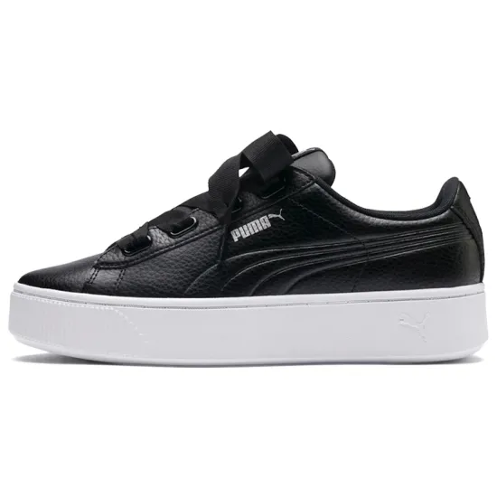 Puma Vikky Skateboarding Shoes Women's Low-top Black/White
