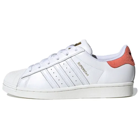 Adidas Originals Superstar Series Skateboard Shoes Women's Low-top White/powder