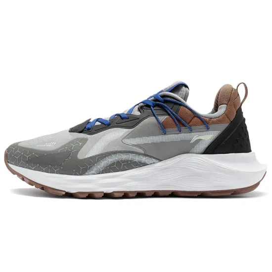 LINING Cloud Shield PLUS Running Shoes Men Low-Top Snowy Gray/Nine Degrees Gray/Black