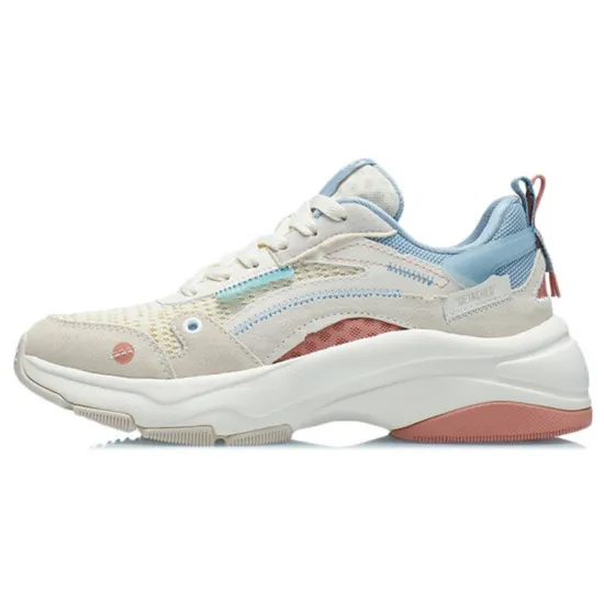 LINING Casual Shoes Women's Low-Top Light Gray Pink/Matte Ecru