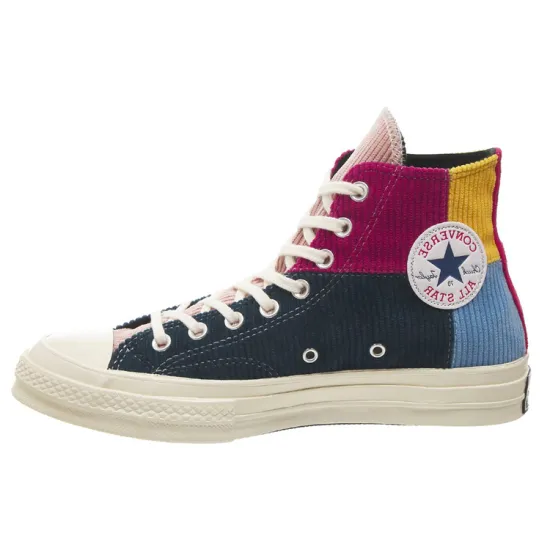 Converse Chuck Taylor All Star 70 Hi Corduroy Patchwork Gold Navy